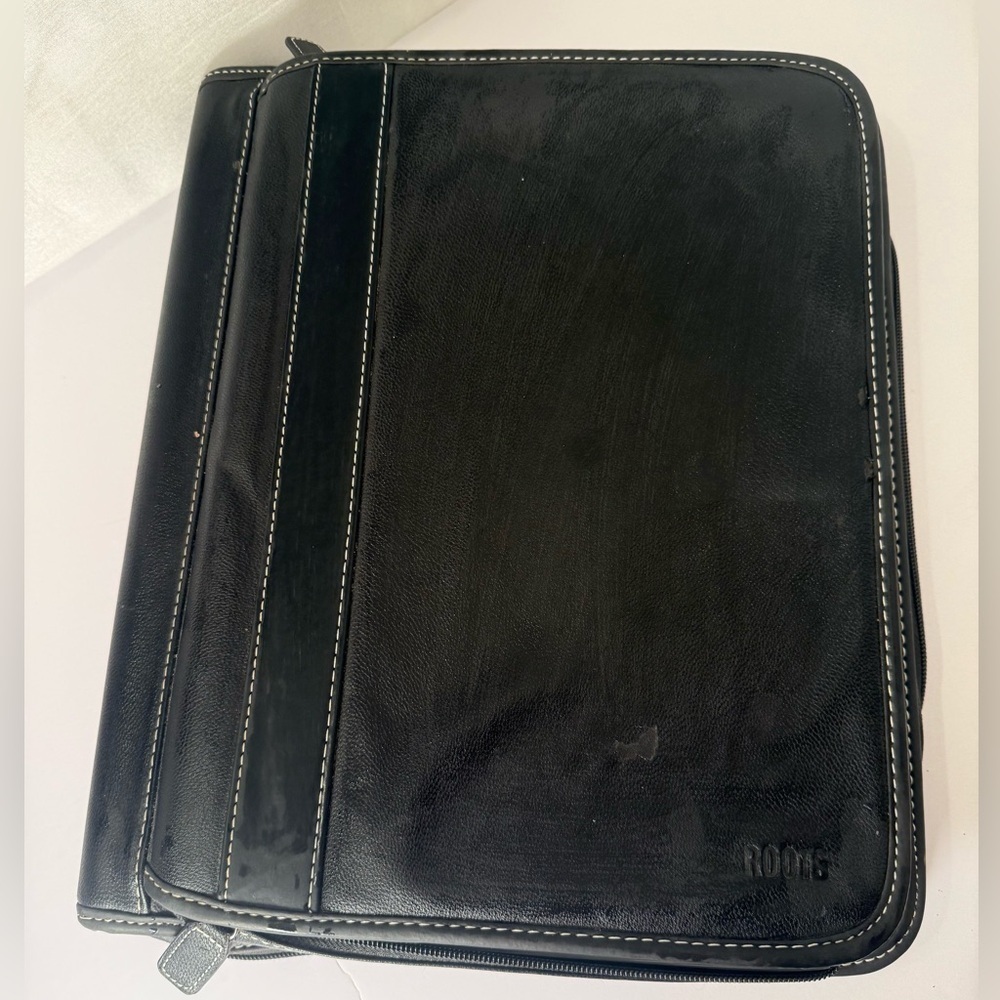 Deluxe Double Zip-Around Executive Padfolio  ROOTS